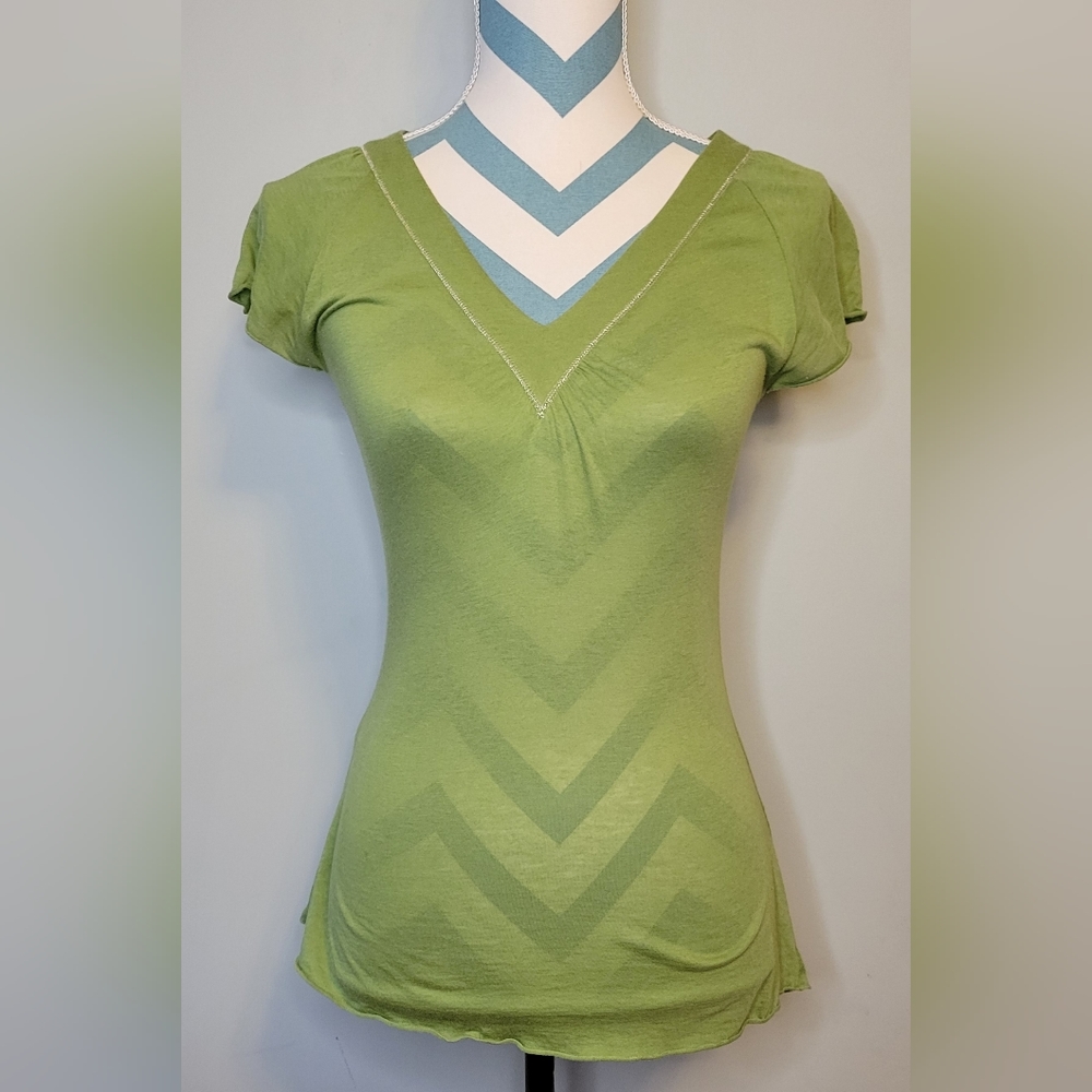 Express Lightweight Seam V-Neck Size S
